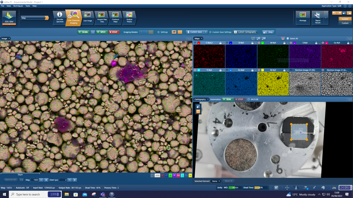 Setup of a BEX run with Cartography Mode