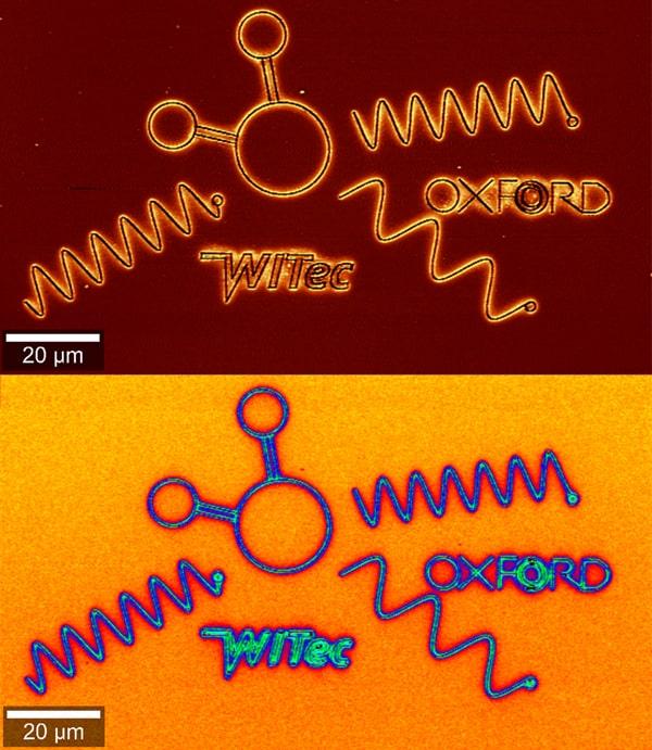 DaVinci nanolithography - Raman images
