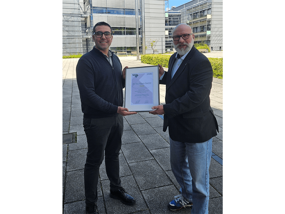 WITec Paper Award 2025 Gold Gewinner
