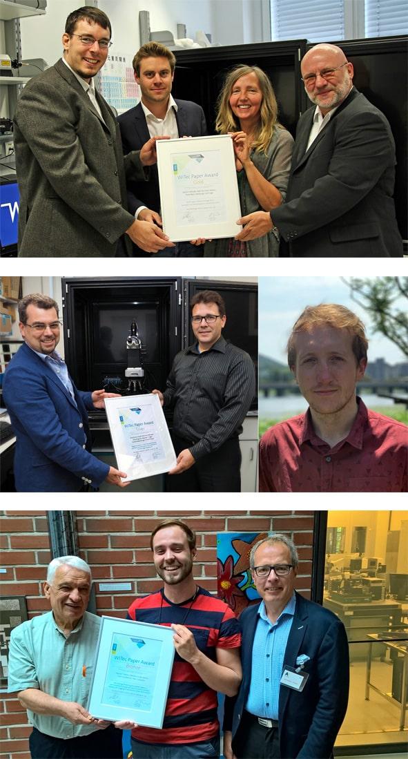 WITec Paper Award 2019 all winners