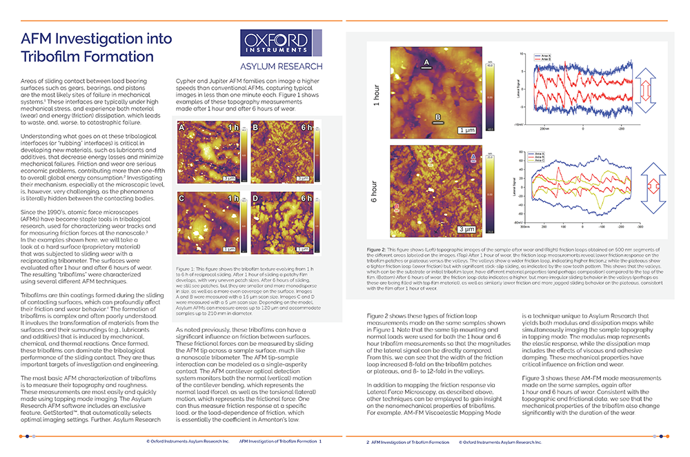 Tribifilm Application Note Preview