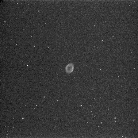M57 captured with 1 sec of exposure time