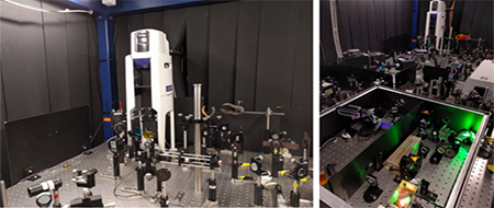 The SHG spectroscopy setup