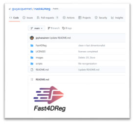 图8访问Fast4DReg Githib页,按照指示下载并安装代码。