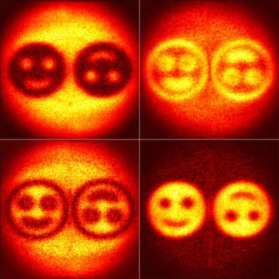Quantum holograms of a smiley-shaped phase object