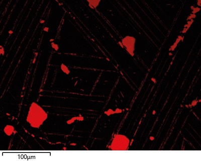 Fig. 2b - Phase map with TruPhase showing successful differentiation between Magnetite and Hercynite