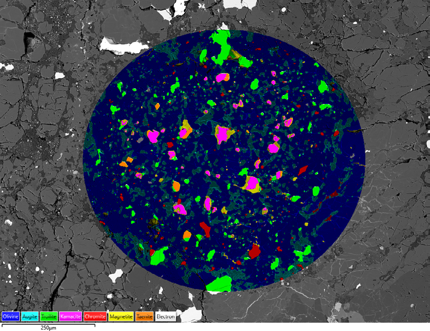 Fig 10. EDS TruMap background and overlap corrected X-ray maps