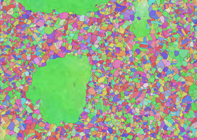 Fig. 1c: Forescatter detector orientation image of the analysis area.