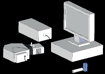 Schematic of experimental setup showing the Raman probe delivering the excitation source to the sample, collecting the Raman signal and delivering it into the spectrograph