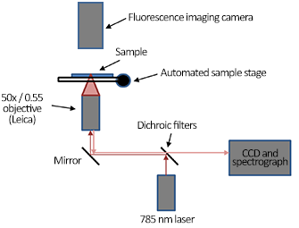 Diagram showing a schematic description of the instrument