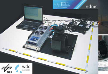 Setup of the GRIPS 6 instrument at the German Remote Sensing Data Center in Oberpfaffenhofen (48.09°N / 11.28°E)