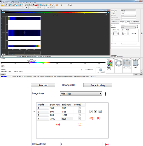 Multi-track interface in Solis software