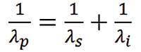 Parametric down-conversion is a three-wave-mixing process - energy conservation has to be fulfilled