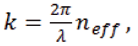 The wave vectors can be replaced by scalars of effective wave numbers for the individual guided mode