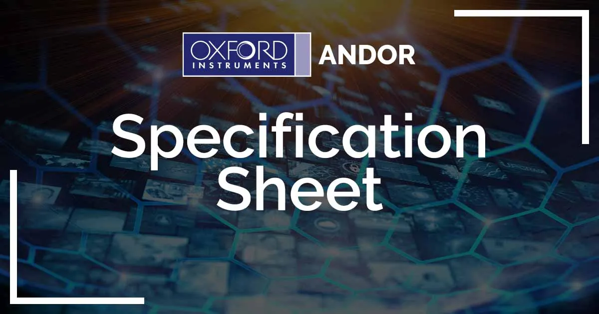 iKon Series Specifications — Oxford Instruments Learning Centre