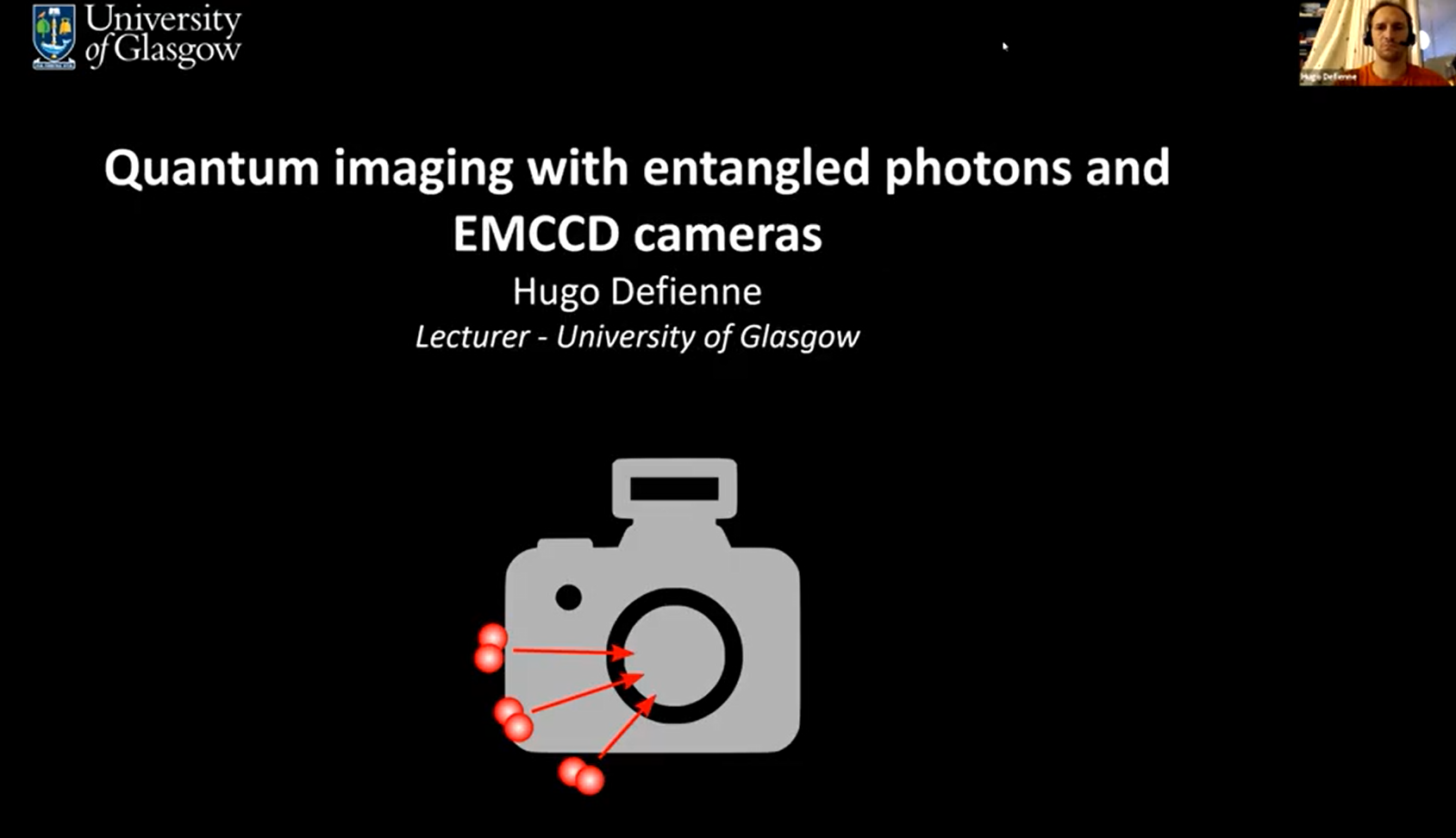 Using EMCCD Cameras in Quantum imaging with entangled photons Oxford