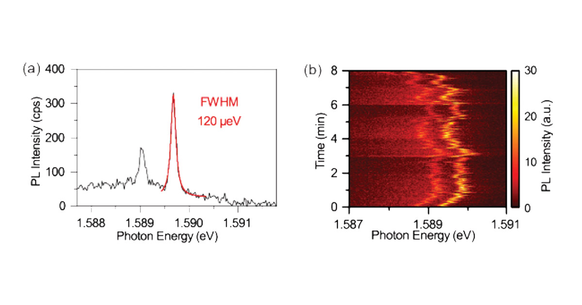 Photoluminescence spectroscopy in a WSe2 Oxford Instruments